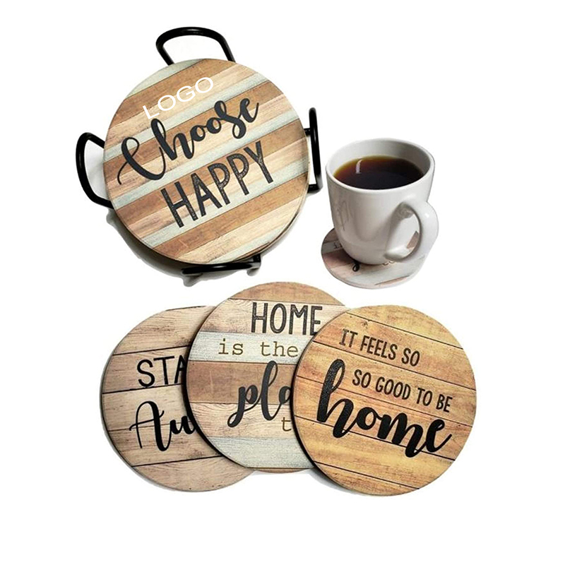  1PCS Coasters for Drinks,Rabbit Absorbent Cork Coasters Set Drink  Coaster Round Cup Mat Pad Chick Mug Coaster for Home Office Coffee Bar  Table Presents for Friend : Home & Kitchen